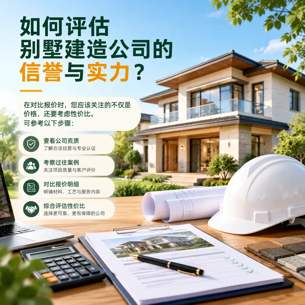 如何评估 兴仁 别墅建造公司的信誉与实力？